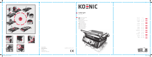 Bedienungsanleitung Koenic KCG 205 Kontaktgrill