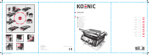 Manual de uso Koenic KCG 205 Grill de contacto