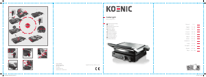 Handleiding Koenic KCG 2020 M Contactgrill