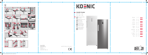 Manual Koenic KFZ 531 E NF Congelador
