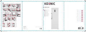 Manual Koenic KFZ 611 E NF Congelador