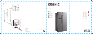 Kullanım kılavuzu Koenic KDD 112 A3 INVF Donduruculu buzdolabı
