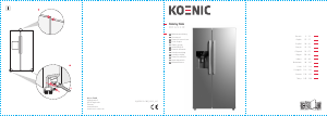 Kullanım kılavuzu Koenic KDD 121 E NF Donduruculu buzdolabı
