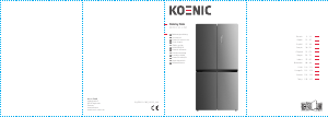 Kullanım kılavuzu Koenic KDD 111 E NF Donduruculu buzdolabı