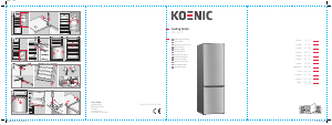 Mode d’emploi Koenic KFK 411 E Réfrigérateur combiné