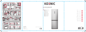 Kullanım kılavuzu Koenic KFK 511 D NF Donduruculu buzdolabı