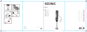 Εγχειρίδιο Koenic KHB 3121 Μπλέντερ χειρός