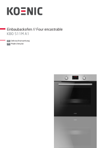 Bedienungsanleitung Koenic KBO 511 M A1 Backofen