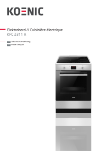 Mode d’emploi Koenic KFC 2311 A Cuisinière