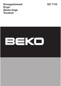 Handleiding BEKO DC 7110 Wasdroger