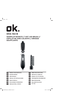 Руководство OK OHT 102-B Стайлер для волос