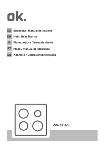 Manual OK OBH 2611-3 Hob