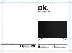 Handleiding OK ODL 40750FS-TIB LED televisie