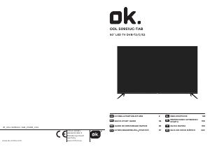 Manuale OK ODL 50951UC-TAB LED televisore