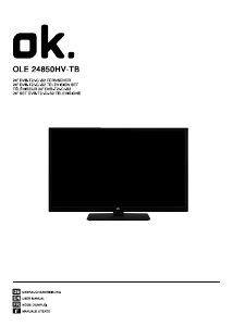 Manuale OK OLE 24850HV-TB LED televisore