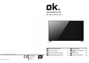 Instrukcja OK ODL 65950UC-TAB Telewizor LED
