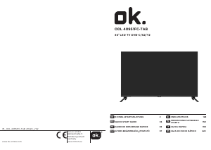 Manuale OK ODL 40951FC-TAB LED televisore