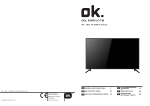 Handleiding OK ODL 50851UC-TIB LED televisie
