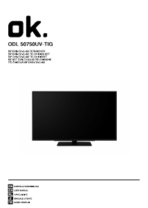 Manuale OK ODL 50750UV TIG LED televisore