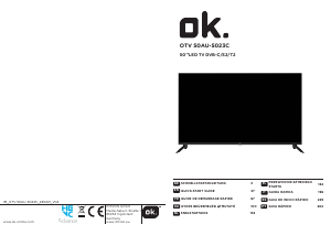 Manuale OK OTV 50AU-5023C LED televisore