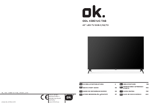 Manuale OK ODL 43951UC-TAB LED televisore