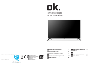 Manual OK OTV 43AQU-5023C Televisor LED