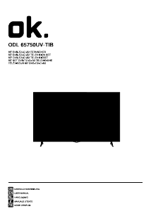 Manuale OK ODL 65750UV-TIB LED televisore