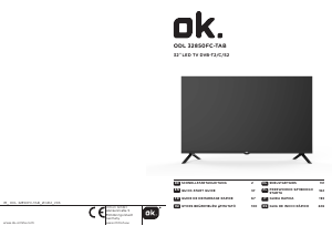Instrukcja OK ODL 32850FC-TAB Telewizor LED