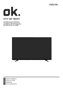Handleiding OK OTV 40F-5022V LED televisie