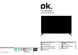 Mode d’emploi OK OTV 43AU-5023C Téléviseur LED