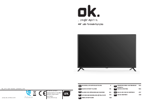 Mode d’emploi OK OTV 40F-5023C Téléviseur LED