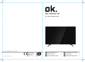 Handleiding OK ODL 55850US-TIB LED televisie