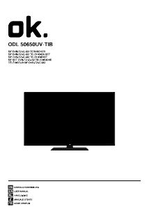 Manuale OK ODL 50650UV-TIB LED televisore