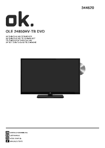Manuale OK OLE 24850HV-TB DVD LED televisore