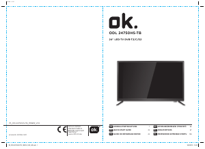 Instrukcja OK ODL 24750HS-TB Telewizor LED