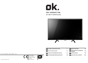 Instrukcja OK ODL 24950HC-TAB Telewizor LED