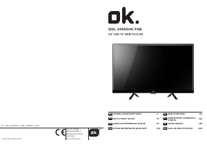 Mode d’emploi OK ODL 24950HC-TAB Téléviseur LED