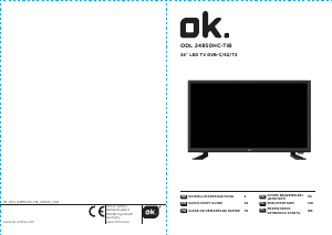 Használati útmutató OK ODL 24850HC-TIB LED-es televízió