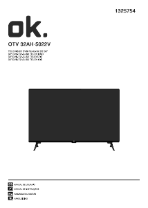 Handleiding OK OTV 32AH-5022V LED televisie