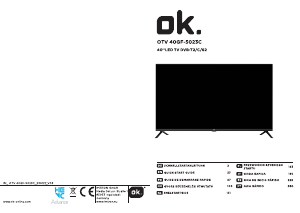 Manuale OK OTV 40GF-5023C LED televisore