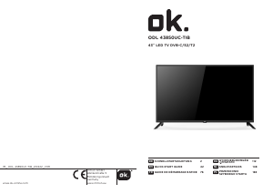 Használati útmutató OK ODL 43850UC-TIB LED-es televízió