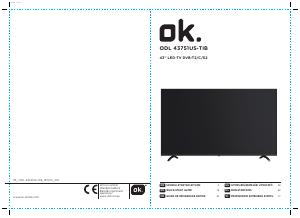 Instrukcja OK ODL 43751US-TIB Telewizor LED