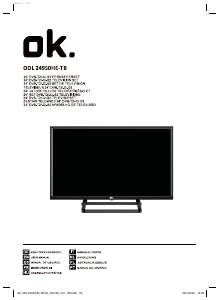 Manuale OK ODL 24950HE-TB LED televisore
