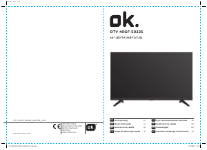 Manuale OK OTV 40GF-5022S LED televisore