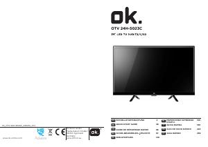 Manuale OK OTV 24H-5023C LED televisore