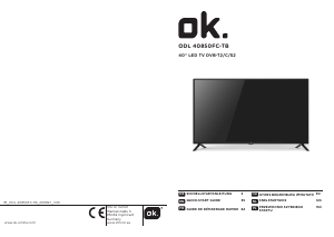 Instrukcja OK ODL 40850FC-TB Telewizor LED