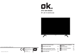 Manuale OK OTV 32H-5022C LED televisore