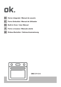 Manual OK OBO 311-3 A Oven