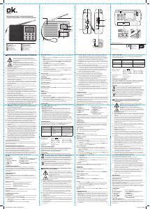 Manual de uso OK ORF 220 Radio