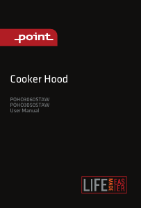 Manual Point POHO3050STAW Cooker Hood